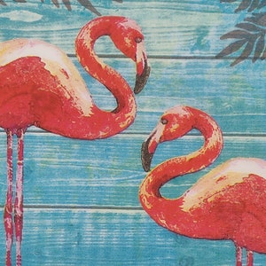 2 Pink Flamingos Paper Napkins For Decoupage Crafts Collage Junk Journal. 4 Individual Lunch Paper Napkins Serviettes Birds Napkin Decopatch