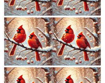 Cardinal Rice Papier für Decoupage: A4 Art Journal Papier