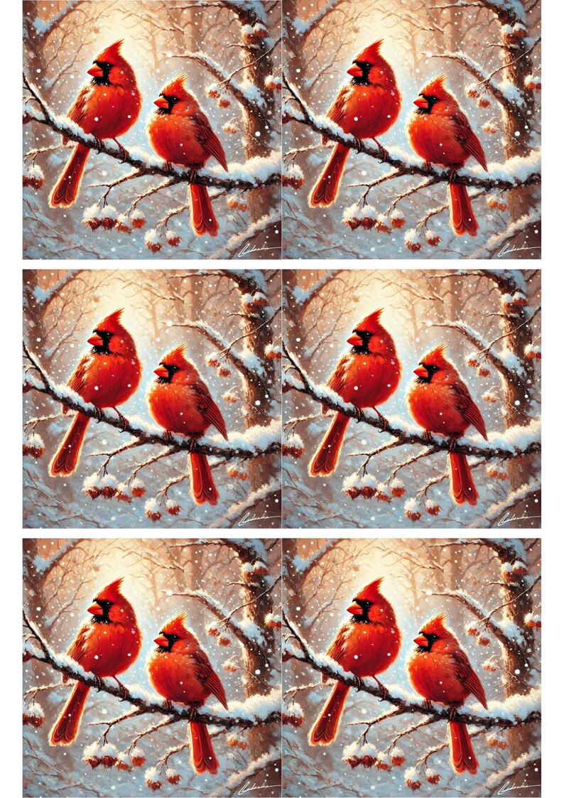 Cardinal Rice Cardinal Rice Paper for Decoupage: A4 Art Journal Paper - Etsy