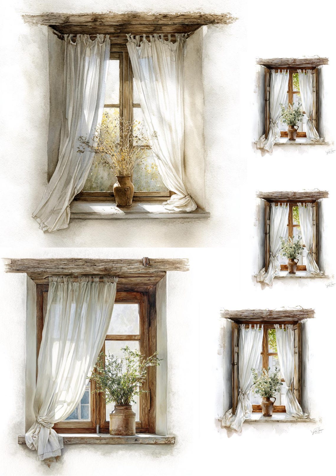 Vintage Rose Rice Paper: Floral Decoupage, Shabby Chic Scrapbooking - Etsy