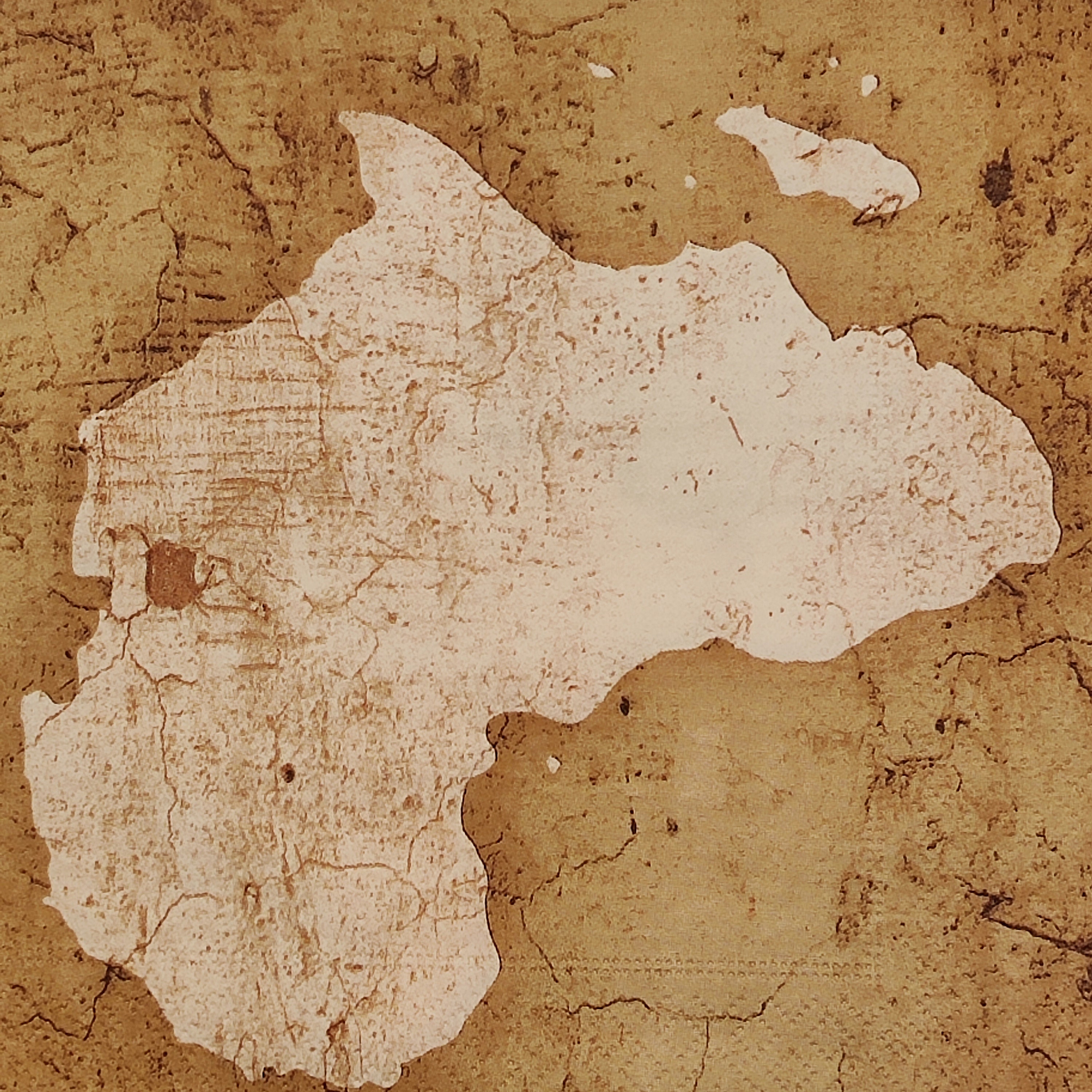 Vintage Africa Map Paper Napkins: Decoupage, Collage (set of 4) - Etsy