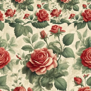 Rice Paper for Decoupage Craft Scrapbooking Collage Art - English Red ...