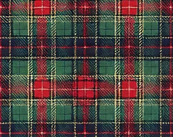 Tartan Plaid Rice Paper: Scottish Decoupage Mulberry Paper , 4313