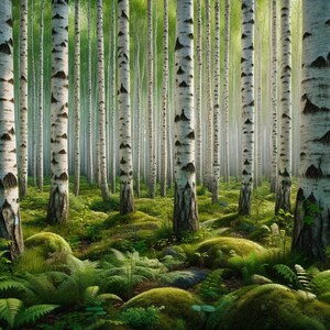 Birch Forest Rice Paper for Decoupage Craft Scrapbooking Collage Junk ...