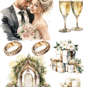 Rice Paper for Decoupage, Wedding Couple Decoupage Paper, A4 Craft Paper with Wedding Illustration, Artistic Wedding Theme Rice Paper