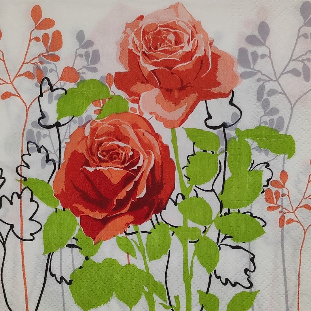 3 Individual Lunch Paper Napkins for Decoupage Craft Collage Journal