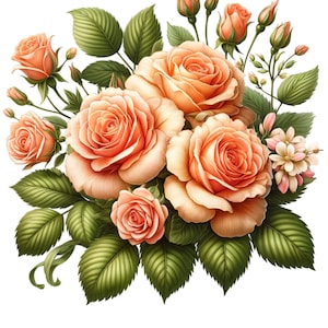 Rosas inglesas - Papel de arroz para decoupage Craft Scrapbooking Collage Fabricación de tarjetas - 1 hoja A4 Nuevo