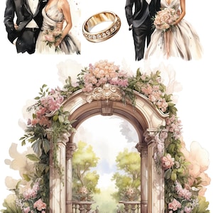 Papel de arroz para decoupage, elegante papel para manualidades con pareja de novios, papel de arroz A4 con ilustraciones de boda, papel para decoupage para ceremonias de boda