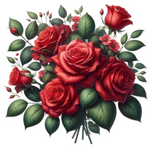 Ramo de rosas, Papel de arroz para decoupage, Elaboración, Scrapbooking, Collage, Proyectos de bricolaje, 1 Tamaño estándar A4, Nueva colección de papeles