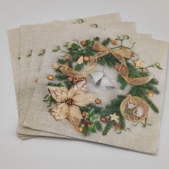 クリスマスリースデコパージュ作品 クリスマスリースデコパージュ作品 - メルカリ