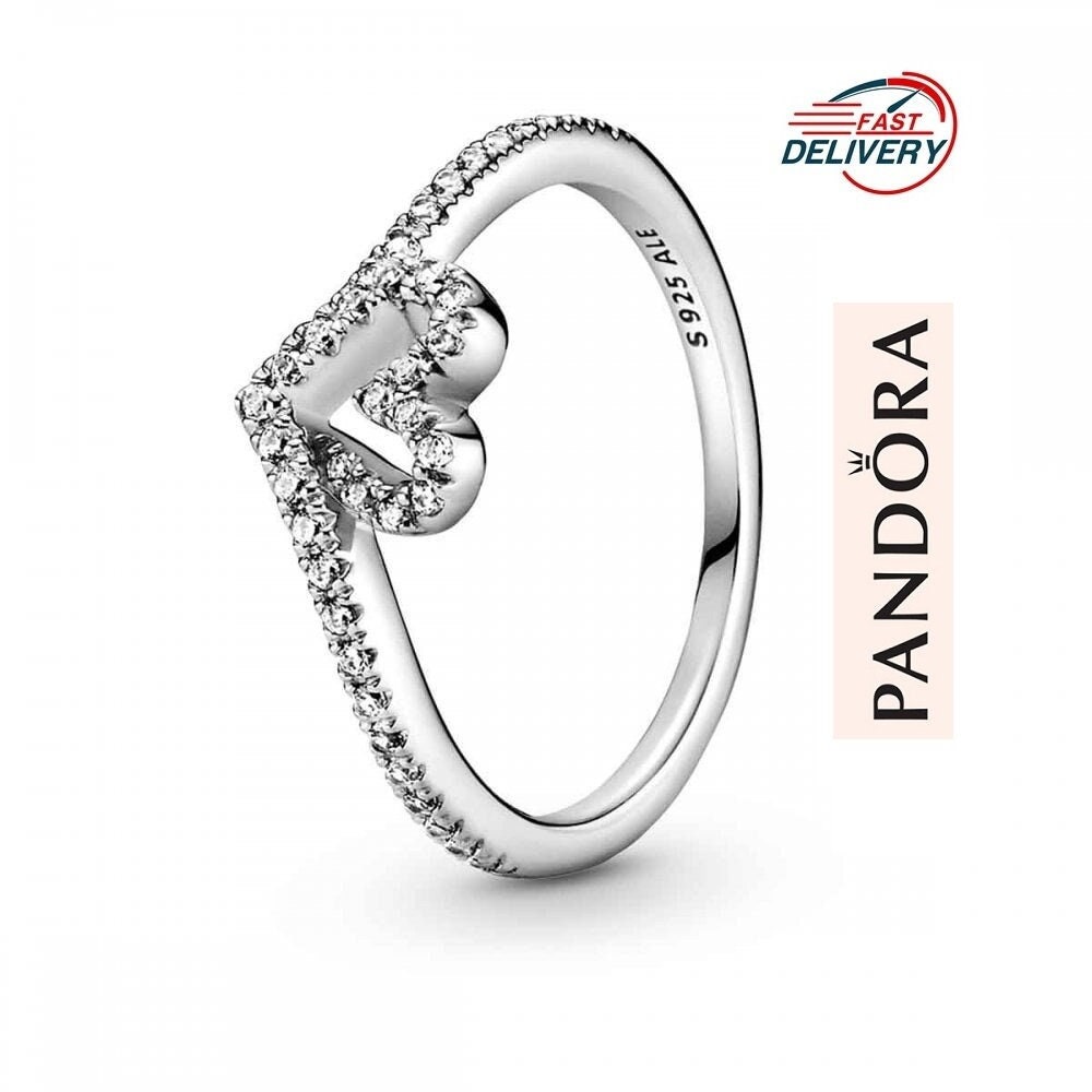 Pandora Timeless Pavé Crossover Dual Band Ring, Sterling silver