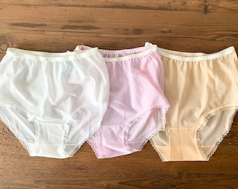 Culottes vintage soviétiques inutilisées des années 80, lingerie culotte, sous-vêtements blancs adolescente rose pêche transparent nouvelle taille XS XXS culotte