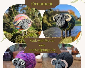 Handmade Sheep Ornament