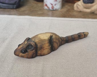 Traditionally Whittled Little Mouse
