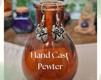 Handmade Whimsical Owl Earrings
