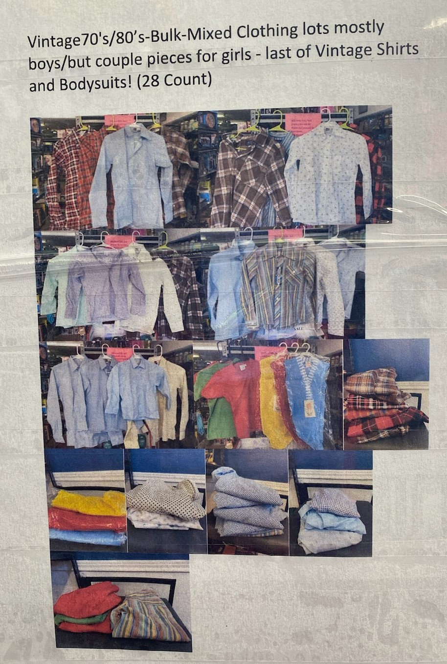 Vintage70's/80s-bulk-mixed Clothing Lots Mostly Boys/but Couple