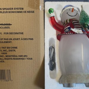 Avon Rising Snowman Avon Light up Snowman - Etsy