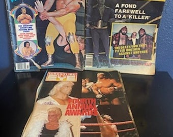 Vintage Wrestling Magazines -1970s & 1980s - See Description