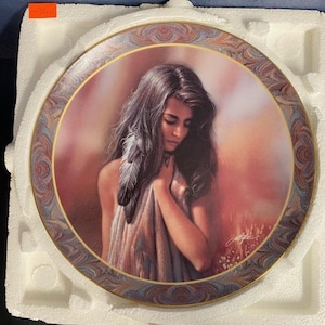 Exquisitely Beautiful- Bradford Exchange-Native Beauty Series &quot;First Glance&quot; #11901C-Lee Bogle -4th Plate in Series