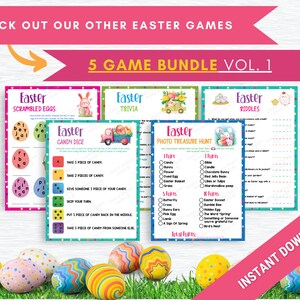 Easter Scavenger Hunt | Printable Easter Games | Easter Party Family ...