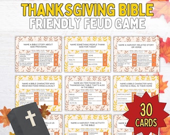 Thanksgiving-bijbelvriendelijke vetegame, bijbelvriendelijke vete, familiespelavond, leuke bijbelse Thanksgiving-trivia, Thanksgiving-kerkspellen
