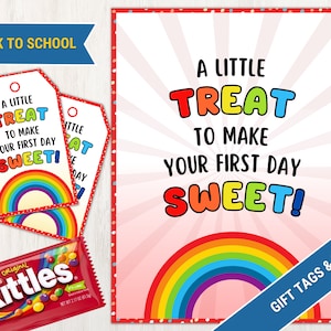 First Day of School Treat Tag for Students, Welcome Back to School Gift Tag, Back to school candy tags, Fun Welcome Back Students Gift Tag
