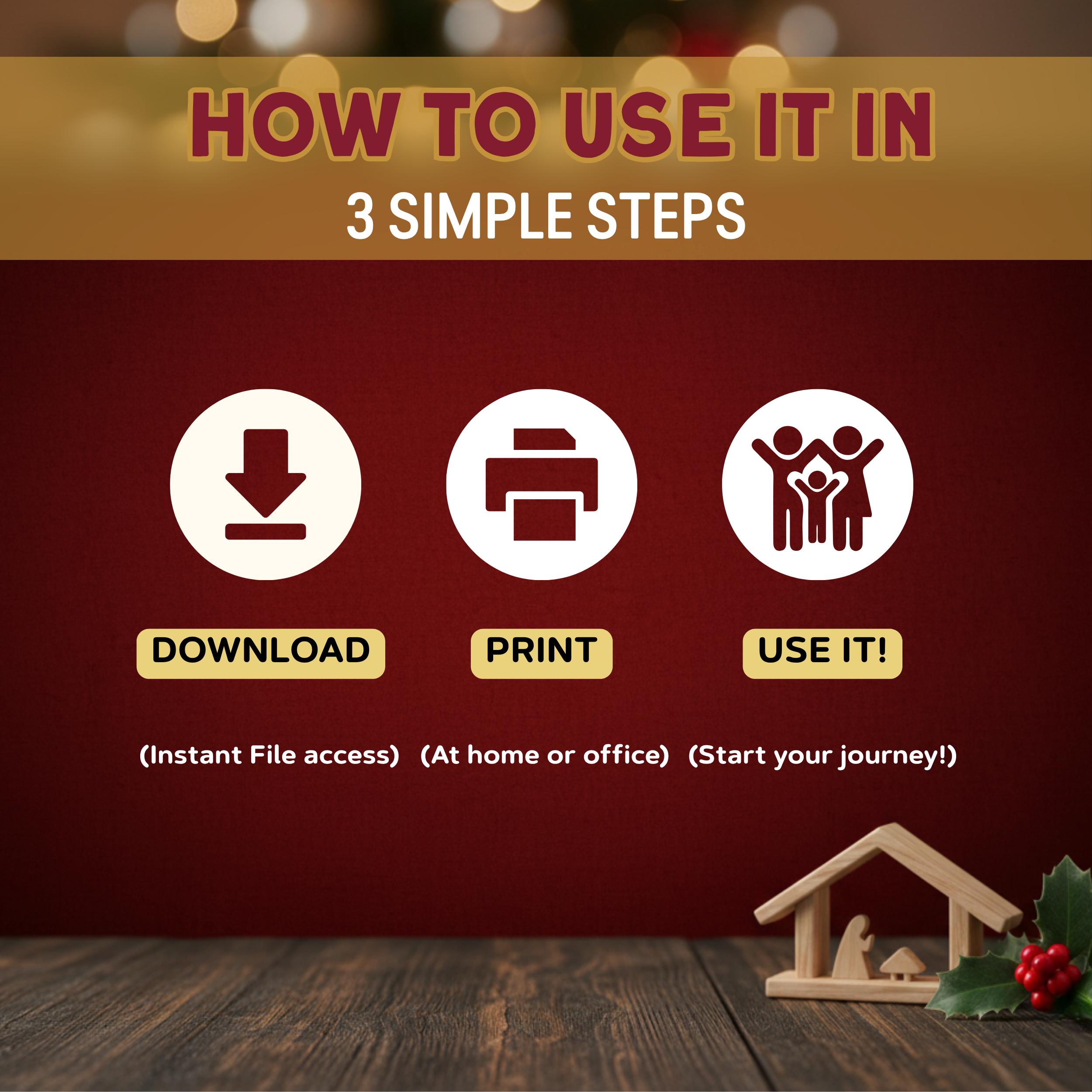 Nativity Bible Scavenger Hunt Trivia Game, Chronological Christmas ...