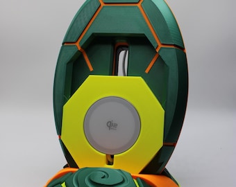 TMNT Wireless Phone Charger | Teenage Mutant Ninja Turtles Desk Charger | 3D Printed Qi Charger | Gamer Gift | Retro 90s Nostalgia