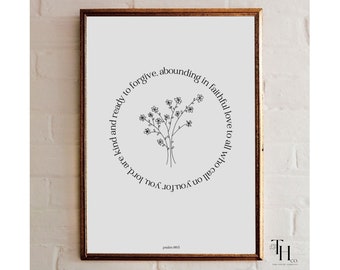Psalm 127 Scripture Art | Christian Wall Decor Bible Wall Art Download ...
