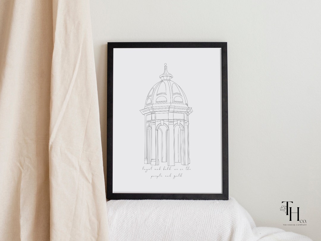 ECU Cupola Print East Carolina University ECU Wall Art Greenville North Carolina ECU Graduation