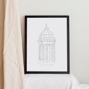 ECU Cupola Print | East Carolina University | ECU Wall Art | Greenville North Carolina | ECU Graduation