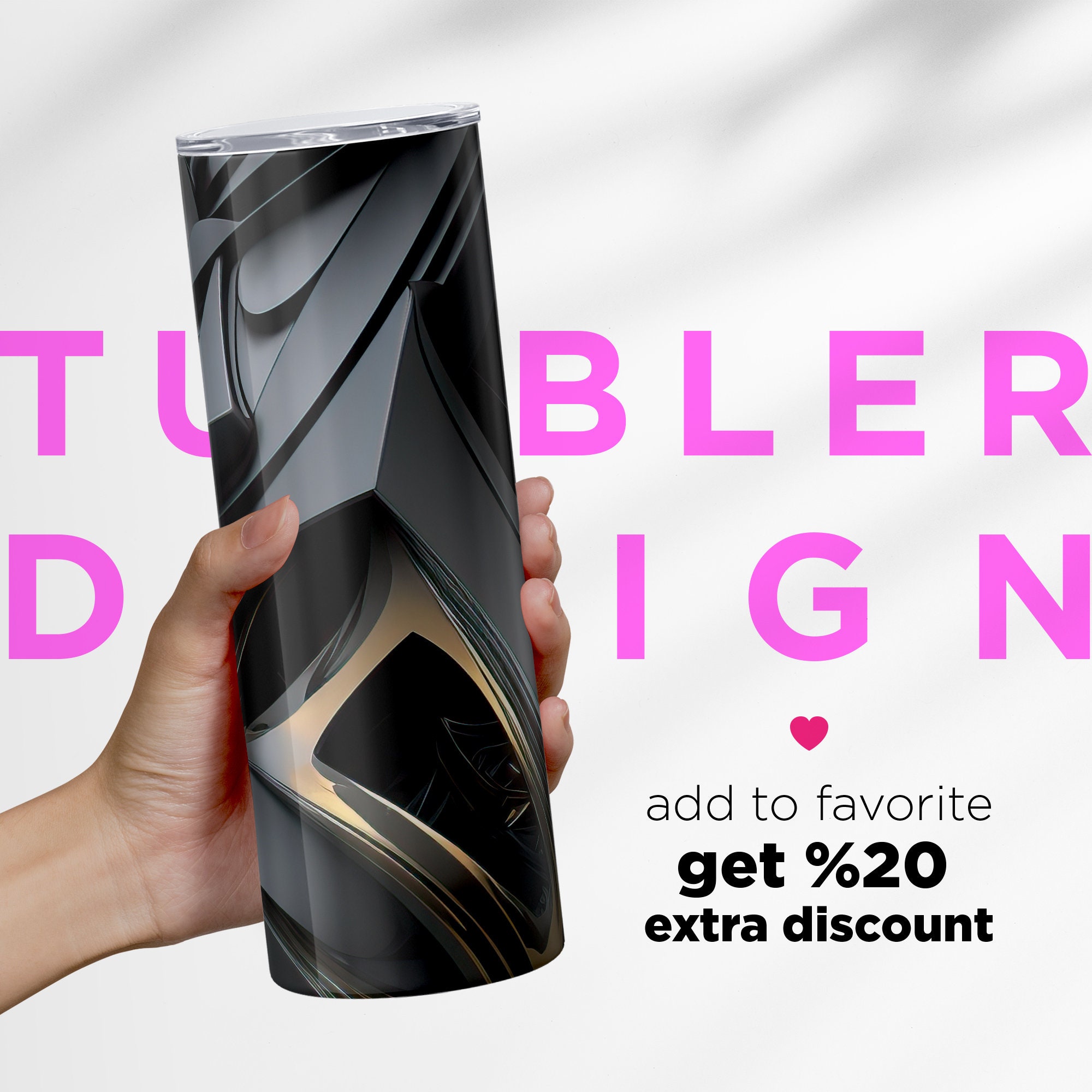 Luxury Tumbler Wrap 20 Oz, Unique Tumbler Sublimation Design, Luxury ...