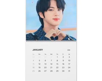 BTS壁掛け BTS 2026 A4壁掛けカレンダー - Etsy 日本