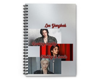 Felix Spiral Notebook - 'Quaking Reality, Making it Iconic' K-Pop Photo Journal (Ruled)