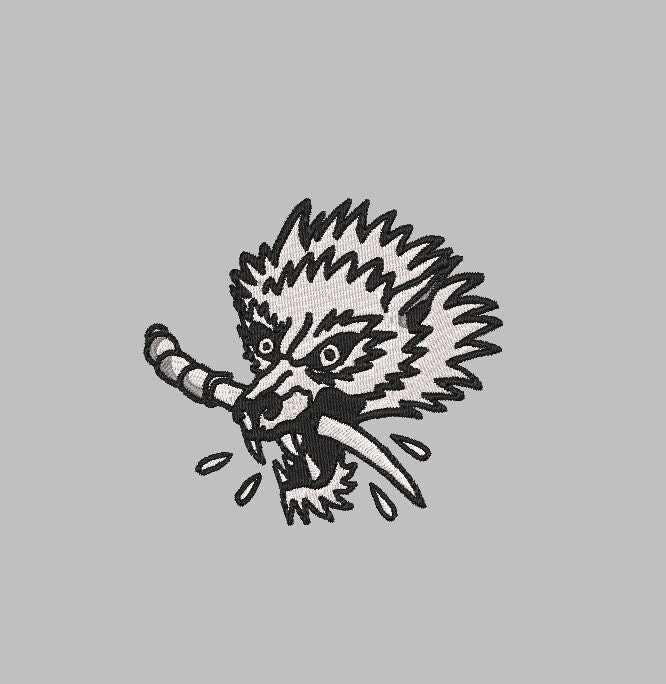 Traditional Wolf Tattoo Flash Outline