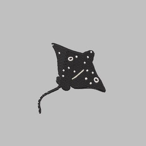 sting ray embroidery design file  4x4 PES VP3 trendy beach teeth tooth spotted eagle manta fish ocean cool sea summer biological marine