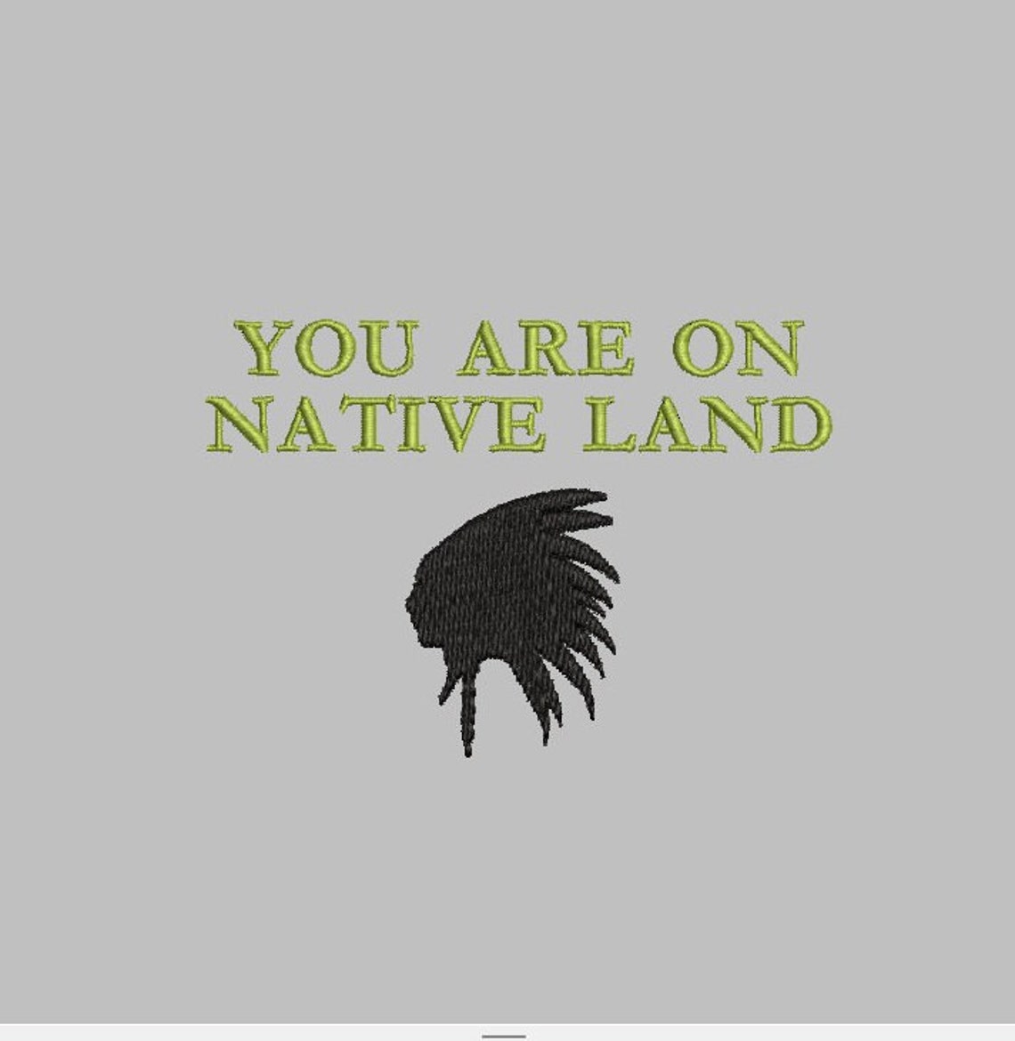 You Are on Native Land PES Digital File Embroidery 4x4 Hoop Size ...