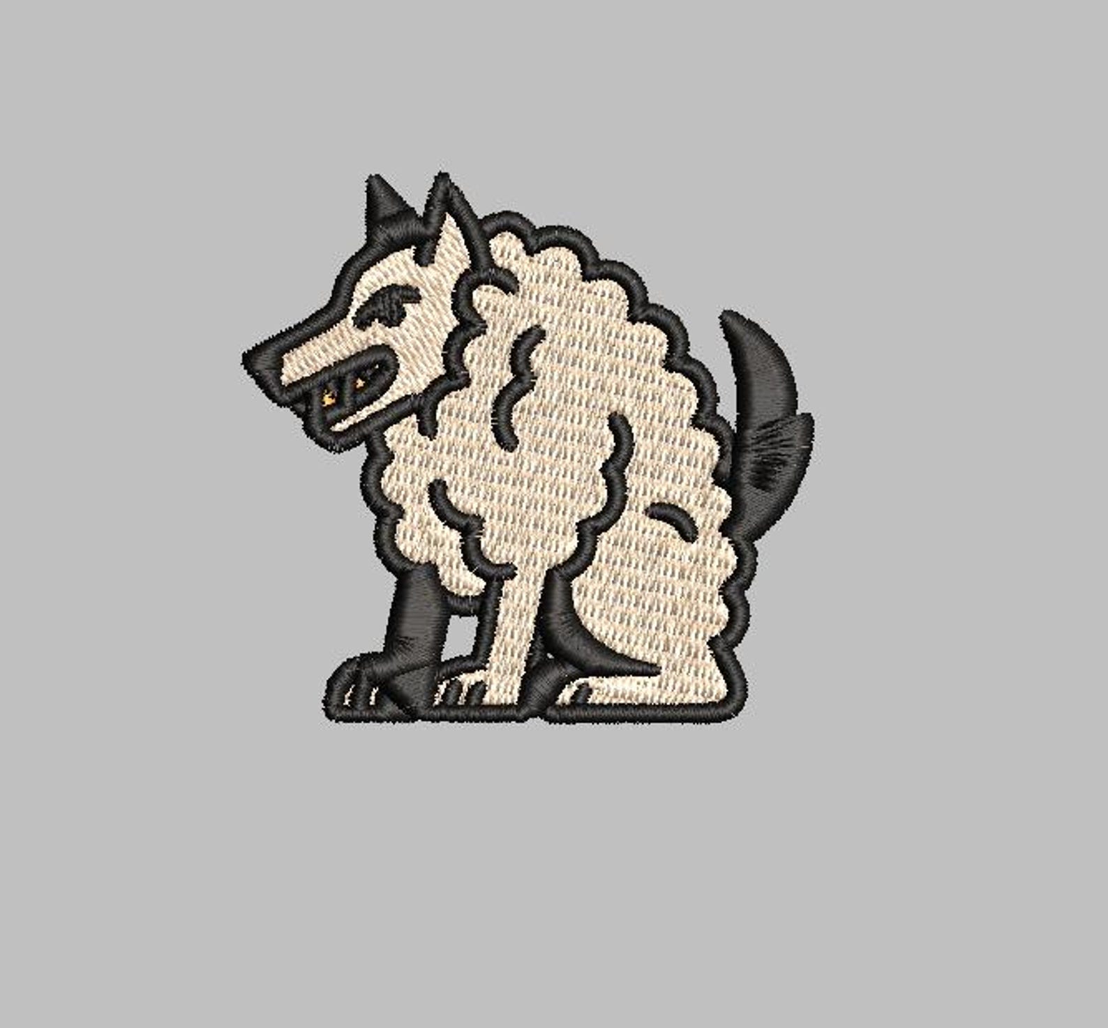 Wolves Dst Wolf in Sheeps Clothing Embroidery Design 4x4 Spooky Fairy Tales ...