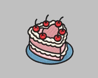 Vintage Cake Embroidery Design 4x4  Digital Machine Embroidery File PES DST jef hus vp3 for Instant Download Sweet Coquette Classical