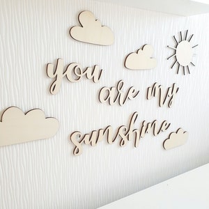 Letra "tú eres mi sol" como decoración para la habitación de los niños/bebés, decoración de la habitación de los niños