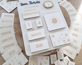 Infinity Calendar Montessori, Perpetual Calendar Children, Nursery Decoration, Birthday Gift