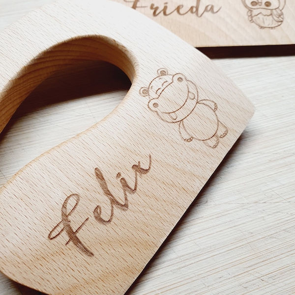 Kindermesser personalisiert mit Namen und Spruch, personalisiertes Geschenk, Montessori Messer