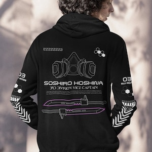Subtle Unisex Anime Streetwear Kaiju Hoodie, Soshiro Hoshina