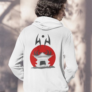 Malevolent Shrine Graphic Hoodie, Sukuna Tshirt, Unisex Anime Pullover Jacket, Minimalist Cursed Itadori Yuuji  Japanese Style Streetwear