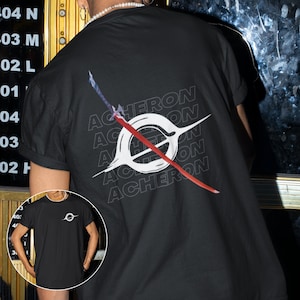 Honkai Star Rail Acheron Minimalist Streetwear Shirt, Otaku Tee, HSR Gift, Unisex Subtle Anime Aesthetic