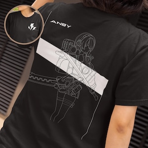 Zenless Zone Zero Anby Streetwear Shirt, ZZZ Tee Shirt, Minimalist Anime Gamer Demara T-shirt