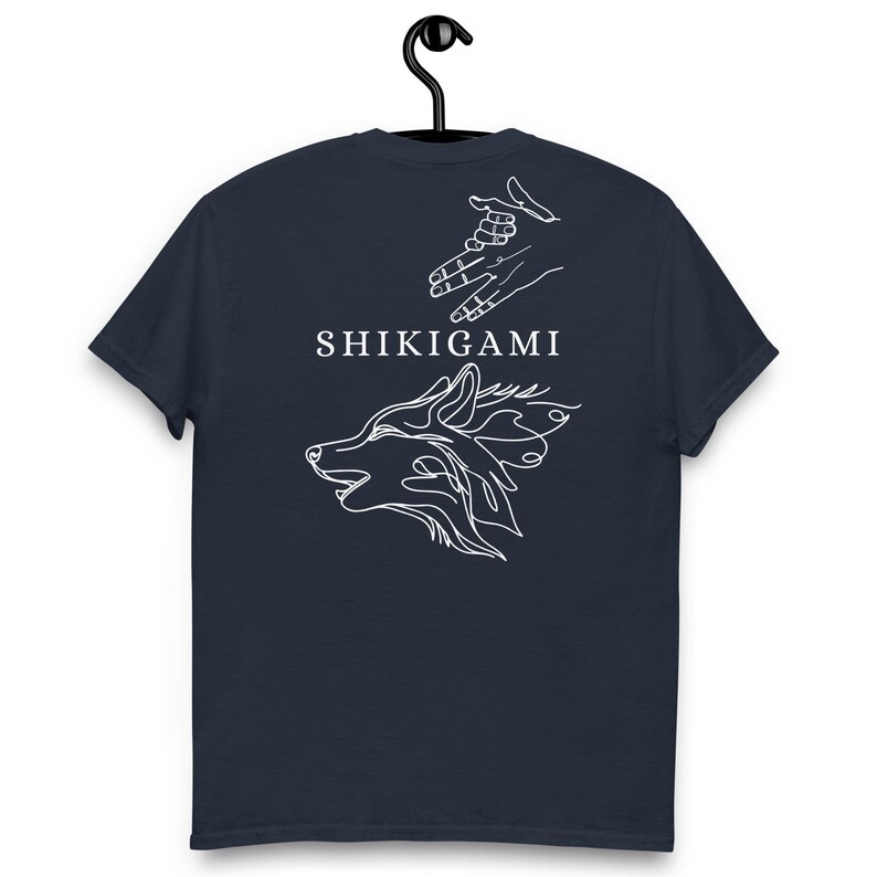 Anime Shirt, Unisex Megumi Inspired, Minimalist Gothic T Shirt, Fushiguro Tee-shirt, Japanese Shikigami T-Shirt streetwear, Divine Dogs