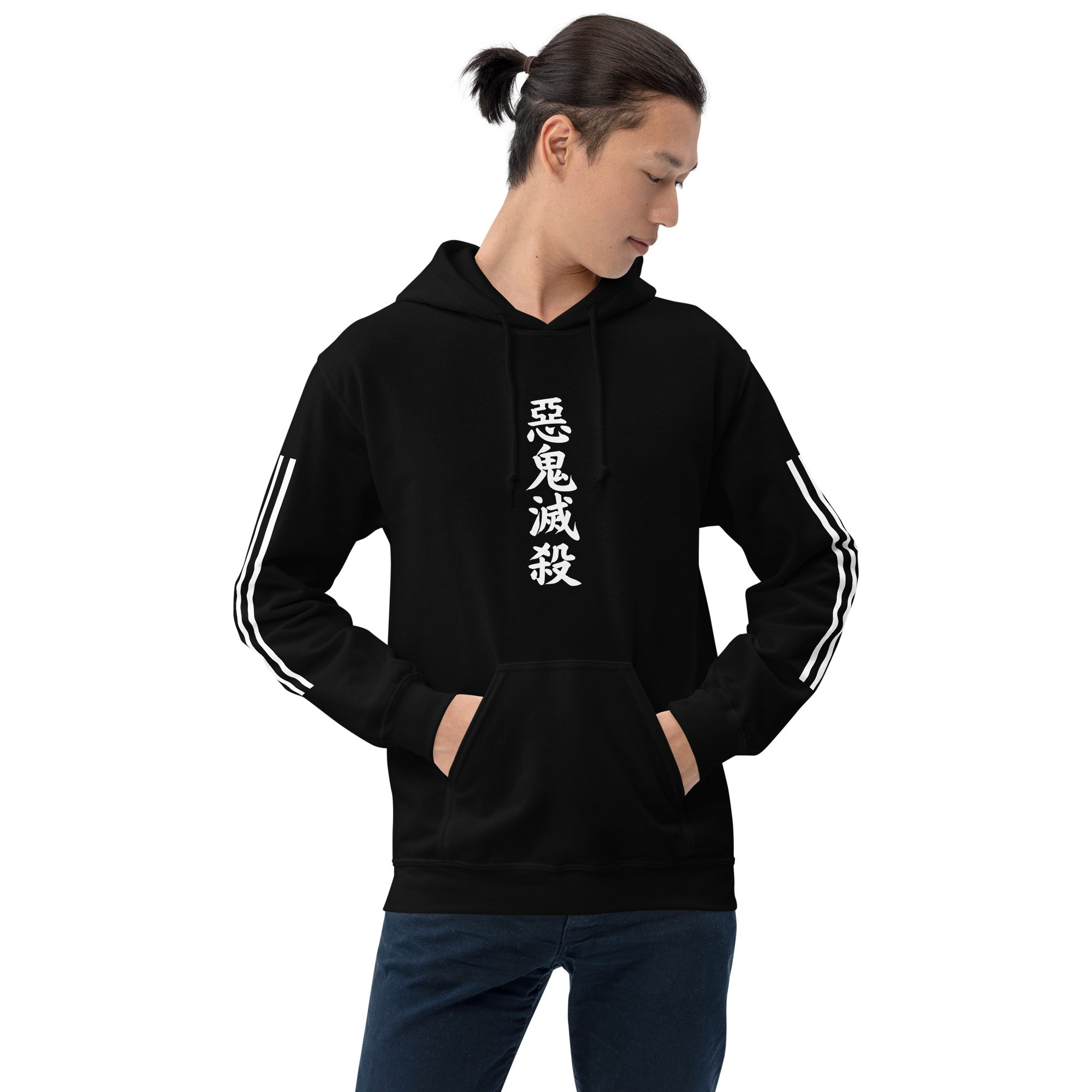 Subtle Anime Hoodie, Obanai Iguro Inspired Snake Katana Jacket
