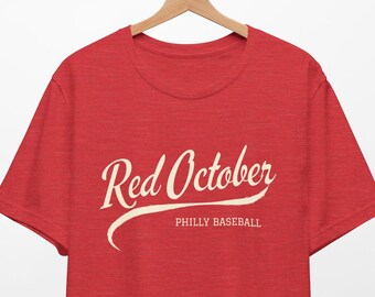 Red October Phillies Tee | Cute Philadelphia Phils Shirt, World Series Playoff MLB Postseason, Taylor Swiftie, Kyle Schwarber