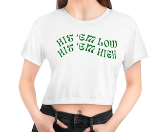 Philadelphia Eagles Crop Top | Gift for Philly Sports Fan, Cute Shirt for Women, No One Likes Us We Dont Care, Jalen Hurts